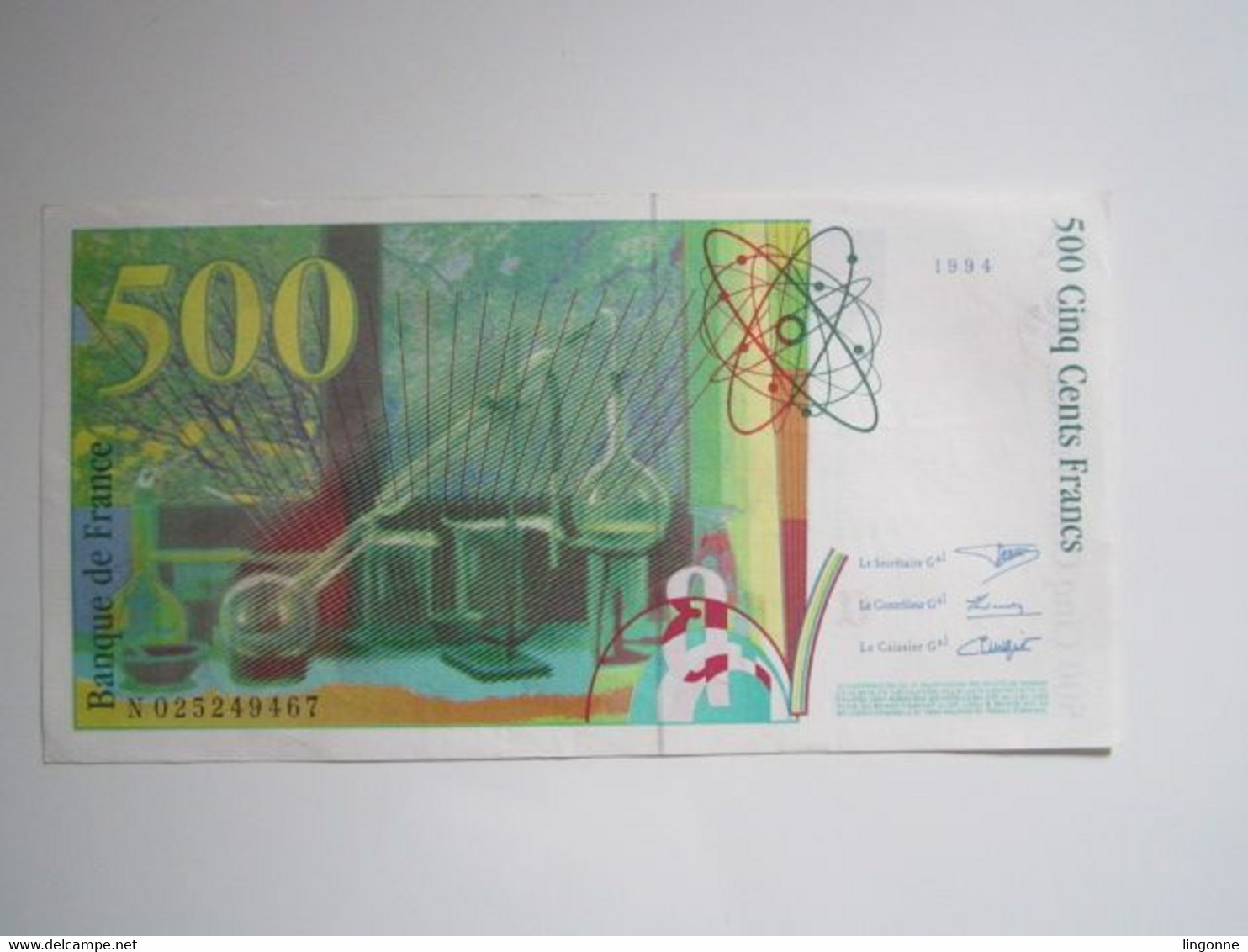 1994 Billet 500 Francs Pierre Et Marie Curie - 500 F 1994-2000 ''Pierre Et Marie Curie''