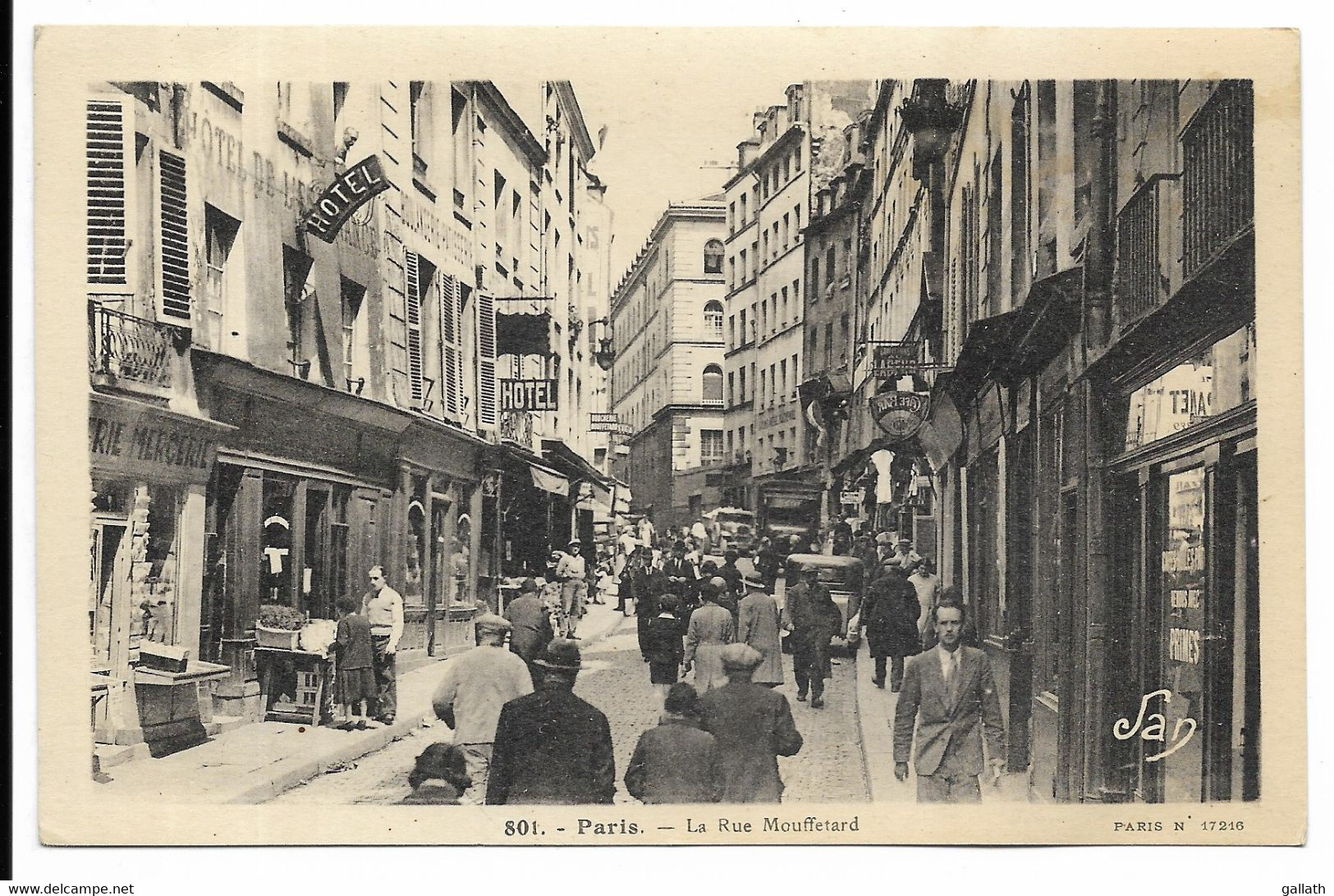 75005-PARIS- La Rue Mouffetard... Animé - District 05