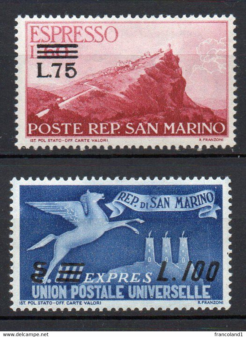 1950 San Marino - Espressi 23-24 Integri MNH** - Express Letter Stamps