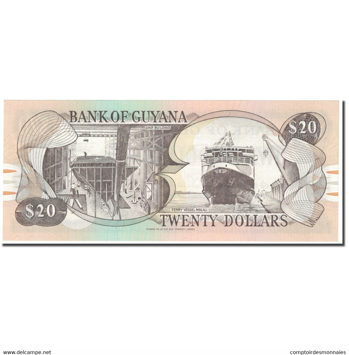 Billet, Guyana, 20 Dollars, Undated (1966-92), KM:30b, NEUF - Guyana