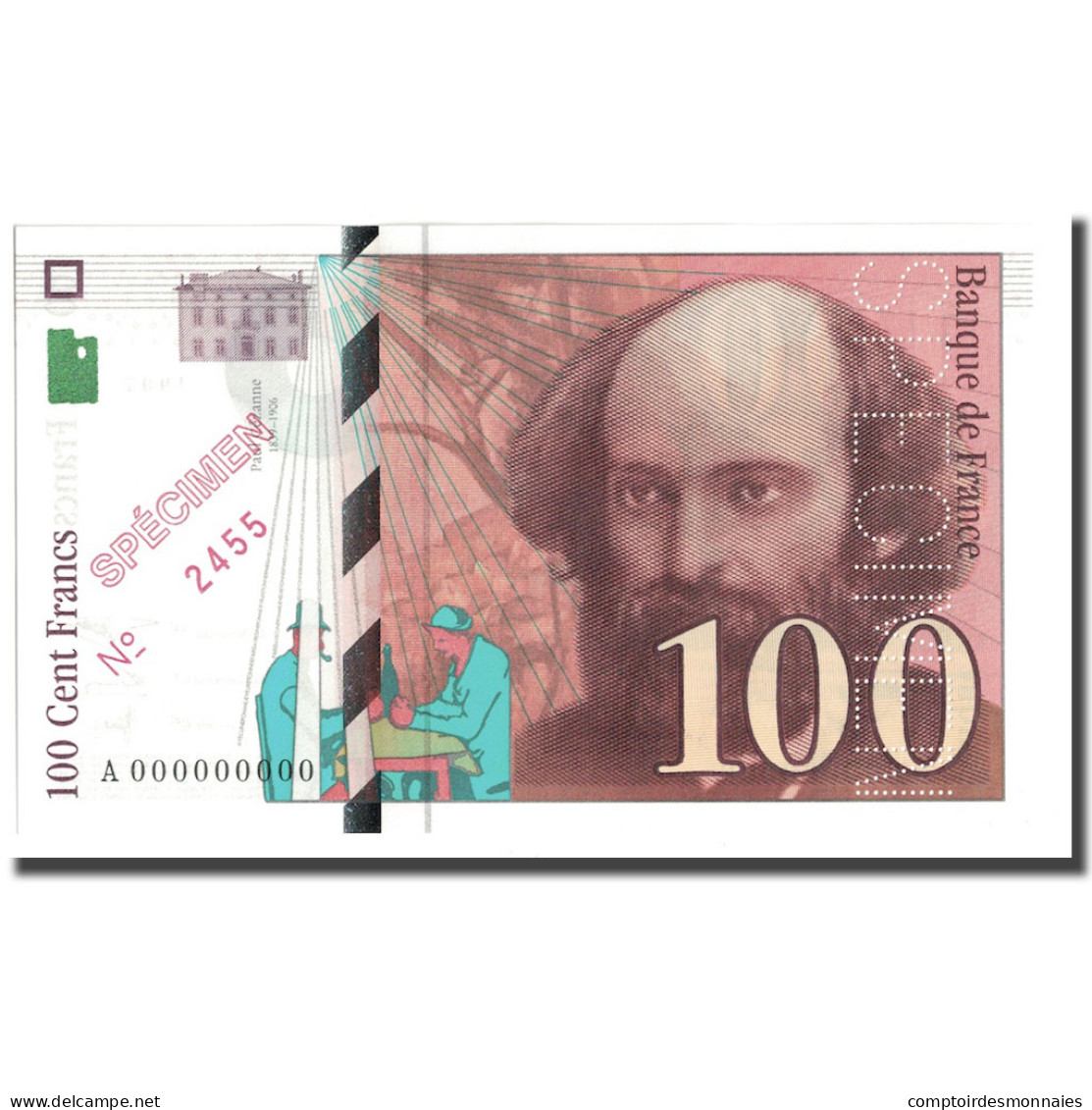 France, 100 Francs, Cézanne, 1997, Specimen, NEUF, Fayette:74.00SPN, KM:158s - 100 F 1997-1998 ''Cézanne''