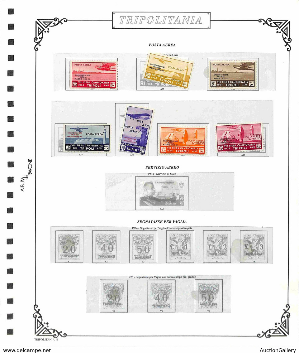 Lotti E Collezioni - TRIPOLITANIA - 1923/1934 - Collezione Quasi Completa (mancano Manzoni E Segnatasse Vaglia) Dei Valo - Altri & Non Classificati