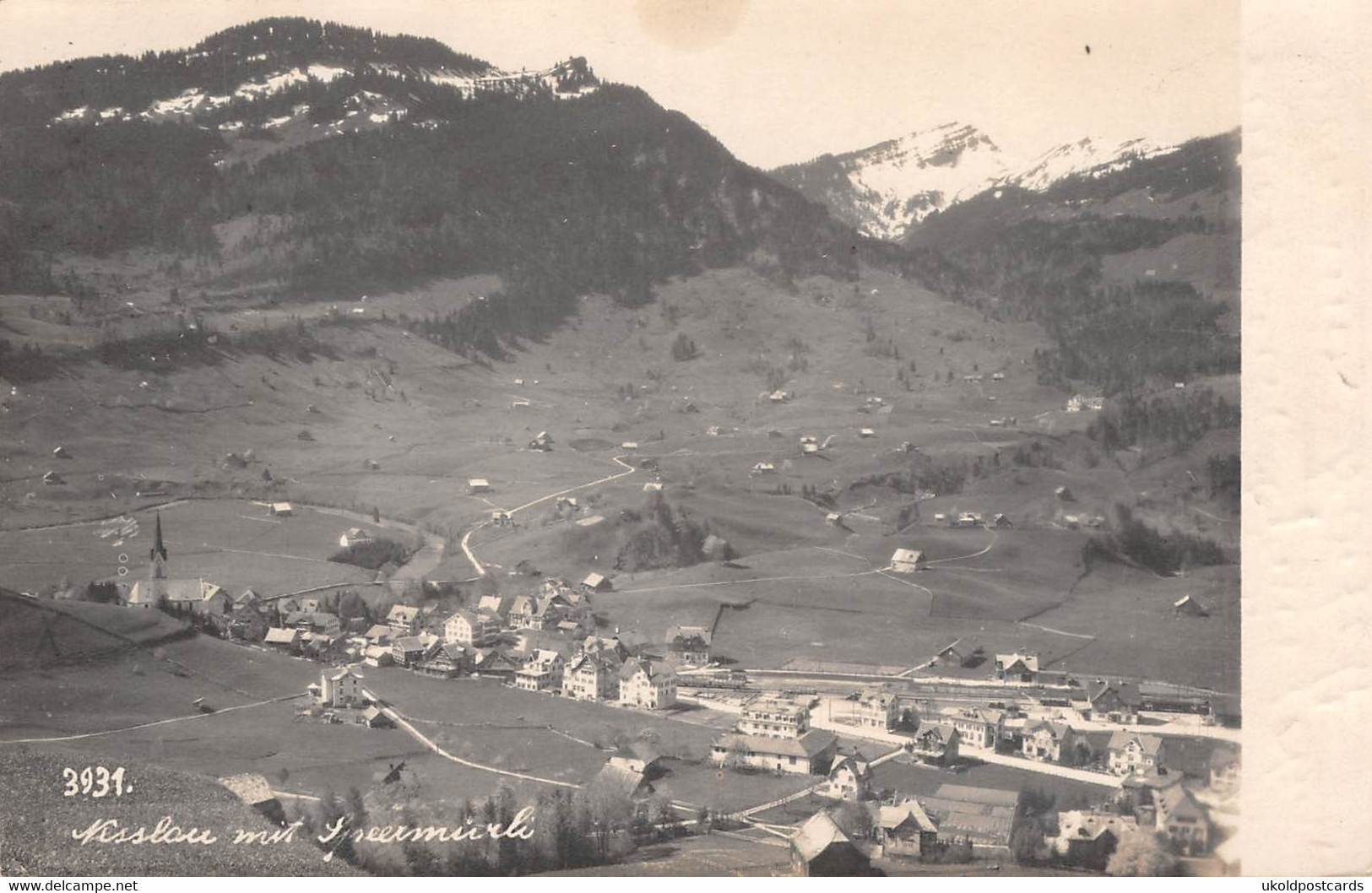CPA  Suisse, Nesslau Mit Speermürli,  Carte Photo, 1923 - Nesslau