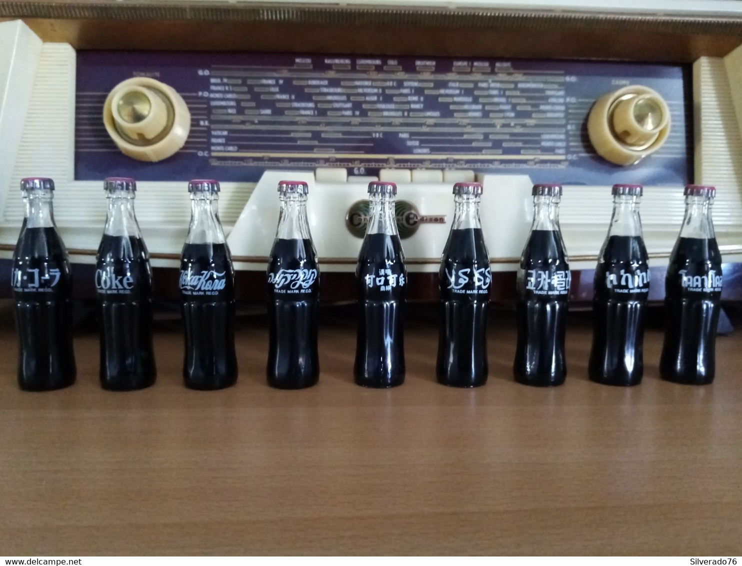 9 Mini Bouteilles Coca Cola Années 70 - Bottiglie