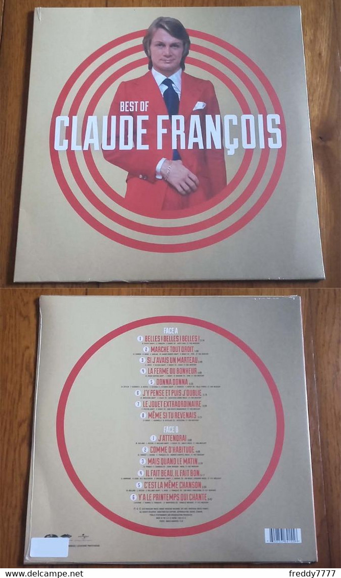 RARE LP 33t RPM (12") CLAUDE FRANCOIS "Best Of" (Mint, Sealed, 2014) - Collectors