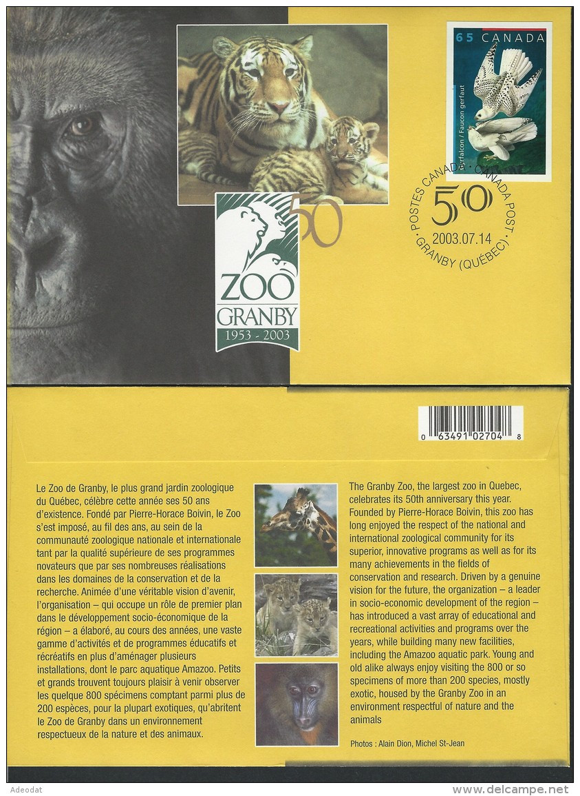 CANADA 2003 COMMEMORATIVE COVERS D - HerdenkingsOmslagen