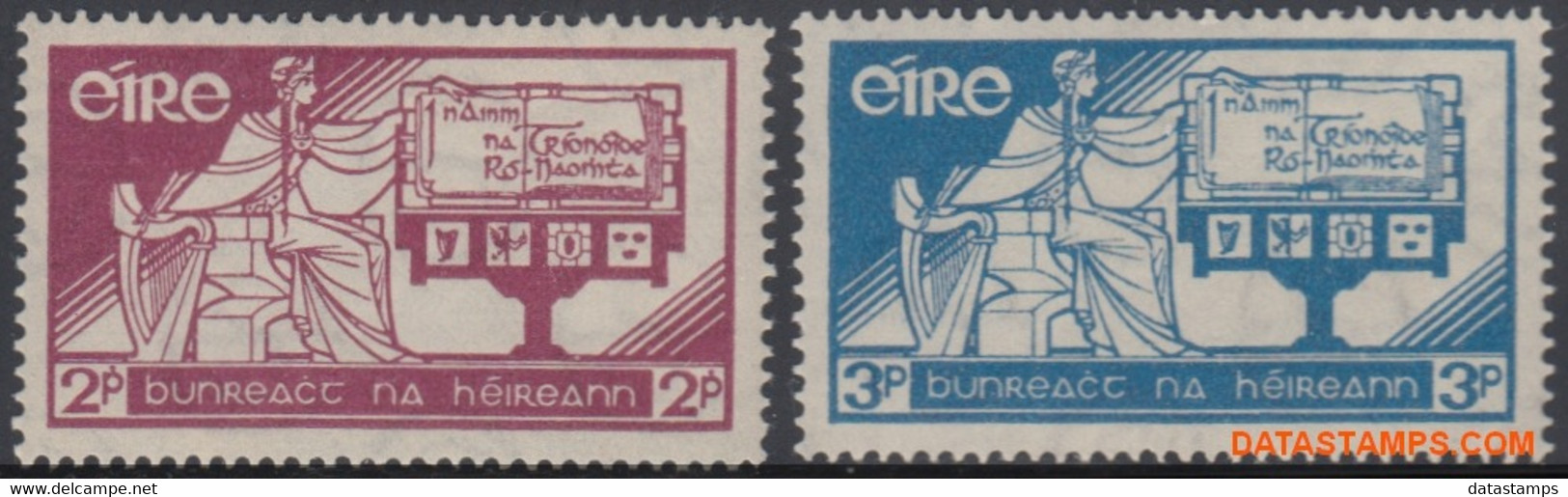Ierland 1937 - Mi:65/66, Yv:71/72, Stamp - XX - New Constitution - Neufs