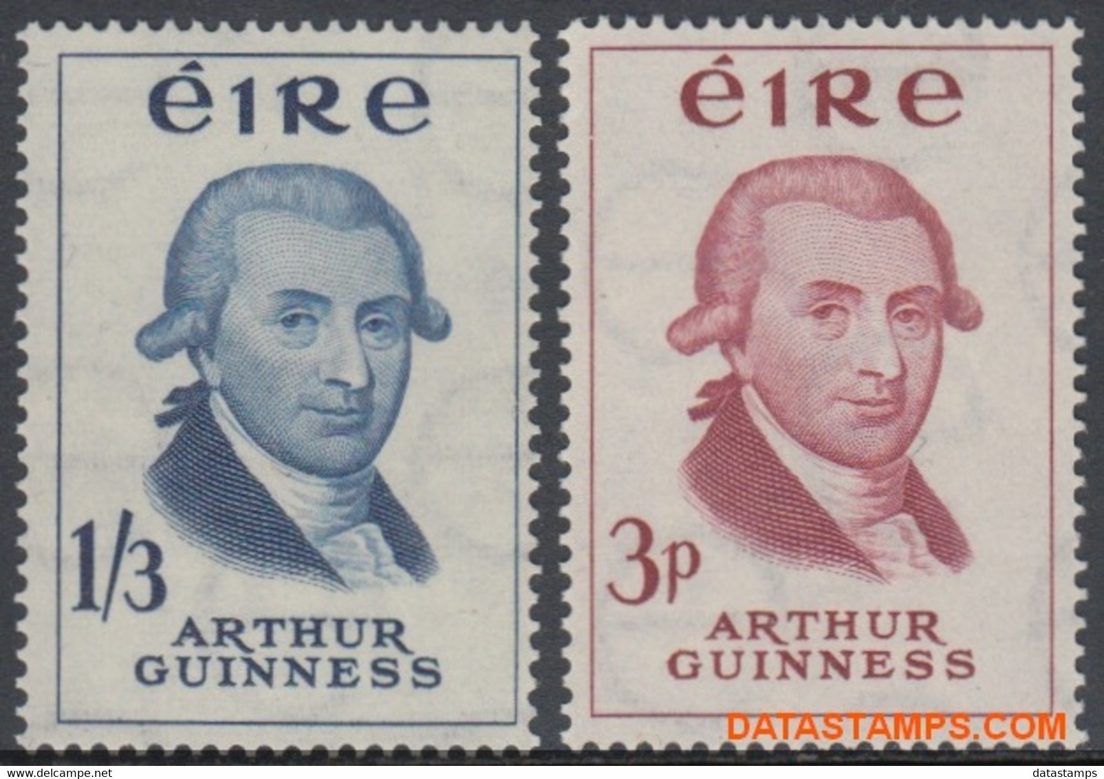 Ierland 1959 - Mi:142/143, Yv:142/143, Stamp - XX - Guinness Brewery - Nuevos