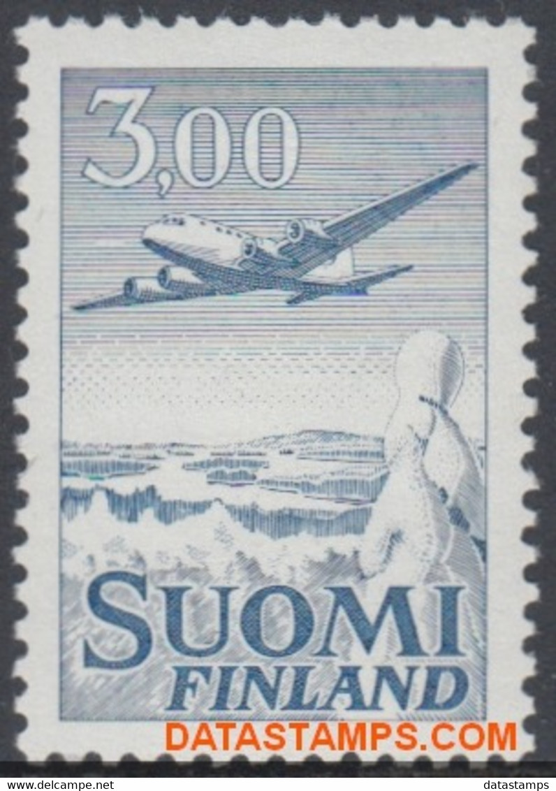 Finland 1963 - Mi:579 XI, Yv:PA 9b, Airmail Stamps - XX - Long-term Series Plane - Nuevos