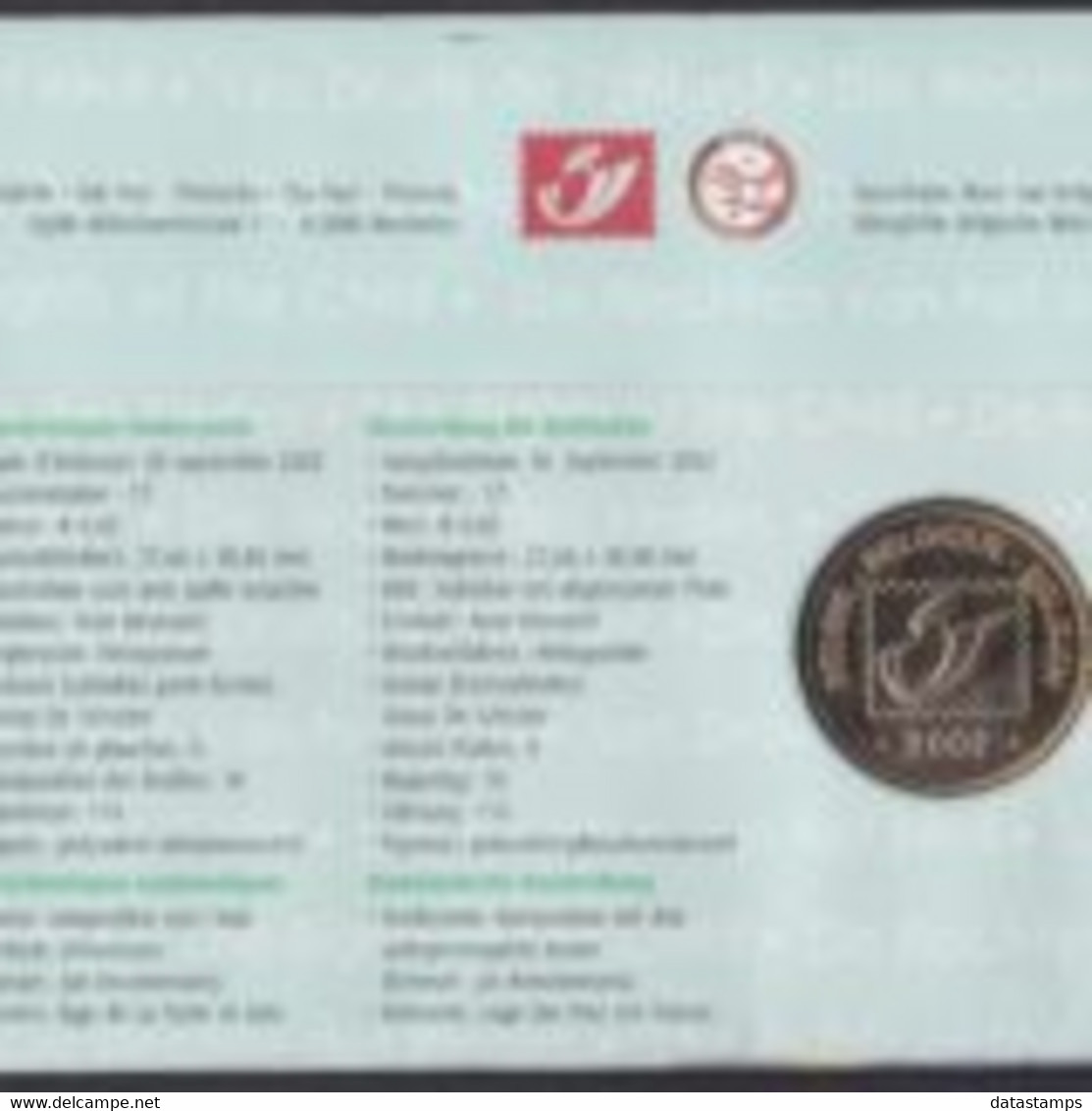 België 2002 - Mi:3146, Yv:3090, OBP:3096, Nummisletter - O - Rights Of The Child - Numisletter