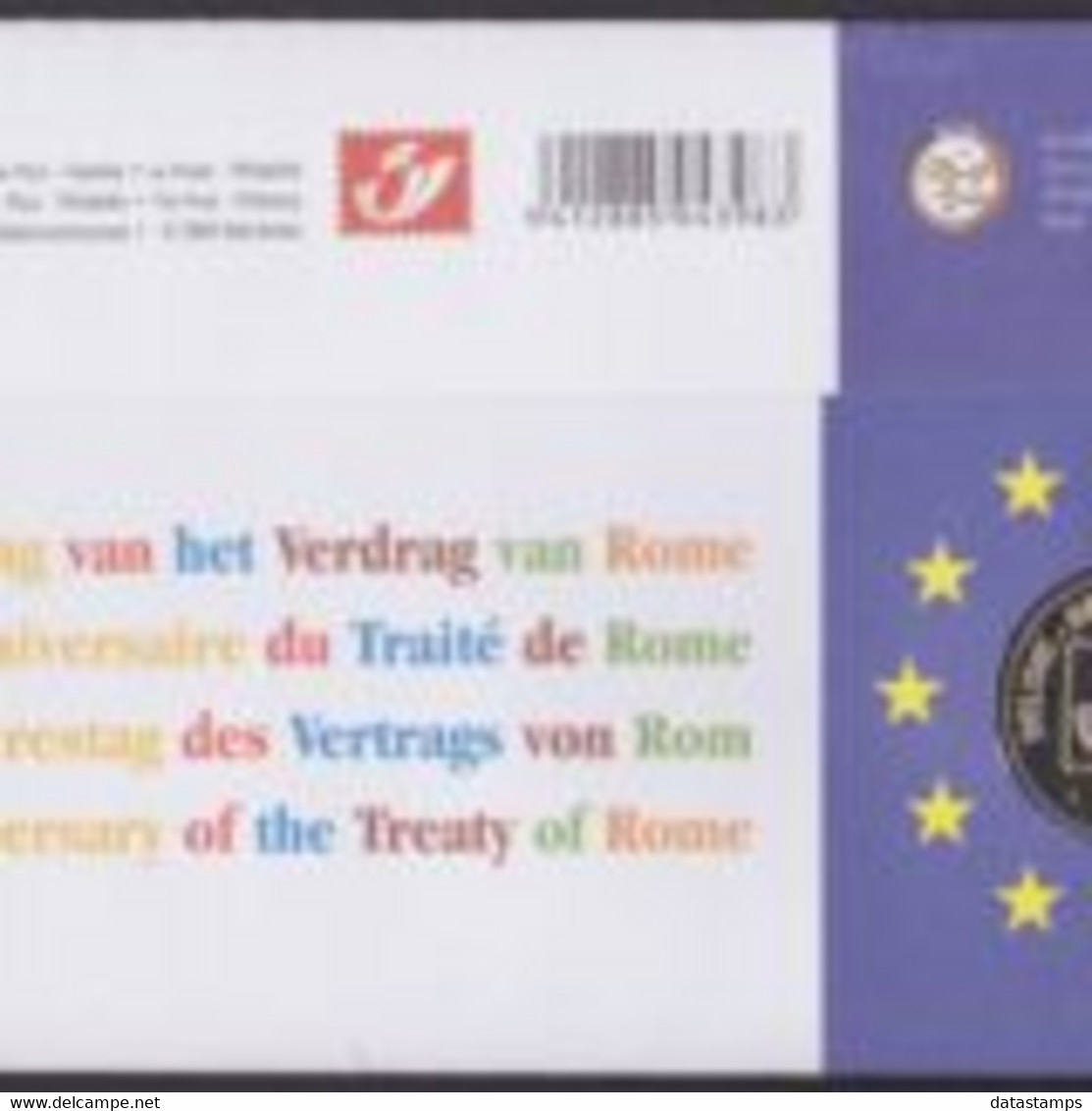 België 2007 - Mi:3683, Yv:3618, OBP:3635, Nummisletter - O - 50 Years Of Europe Treaty Of Rome - Numisletter