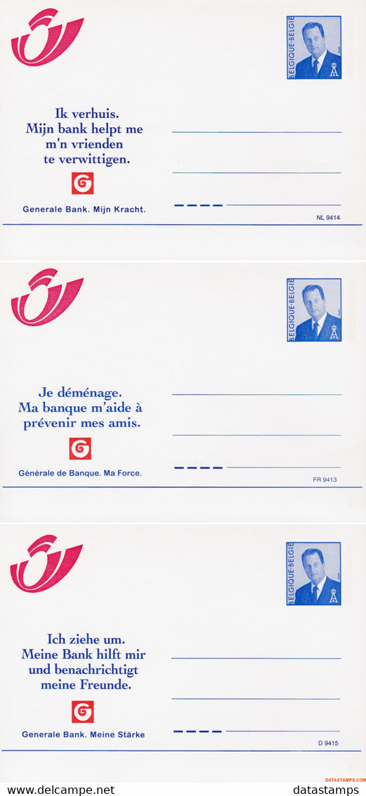 België 1998 - Postcard - XX - Address Change General Bank - Adreswijziging