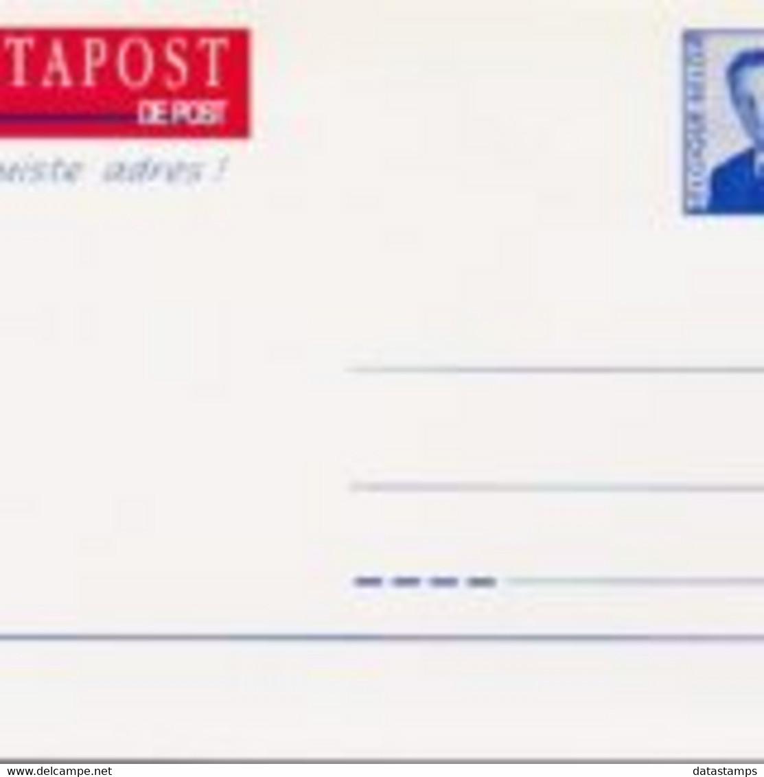 België 1996 - Postcard - XX - Address Change Mutapost - Addr. Chang.