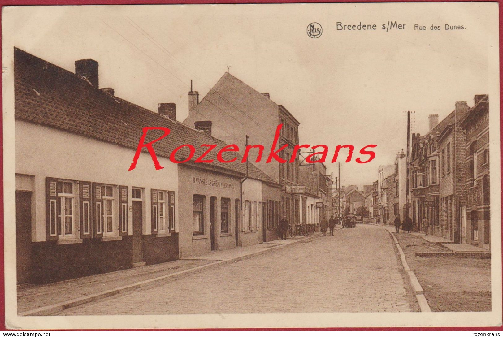 Bredene Breedene Sur Mer Rue Des Dunes Duinenstraat Geanimeerd ZELDZAAM (In Zeer Goede Staat) - Bredene