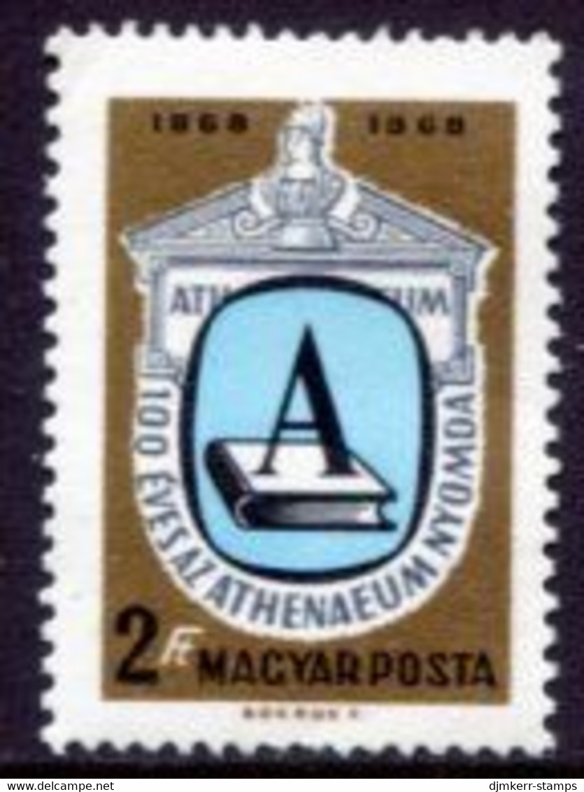 HUNGARY 1969Centenary Of Atheneum Printing Works MNH / **.  Michel 2475 - Ungebraucht