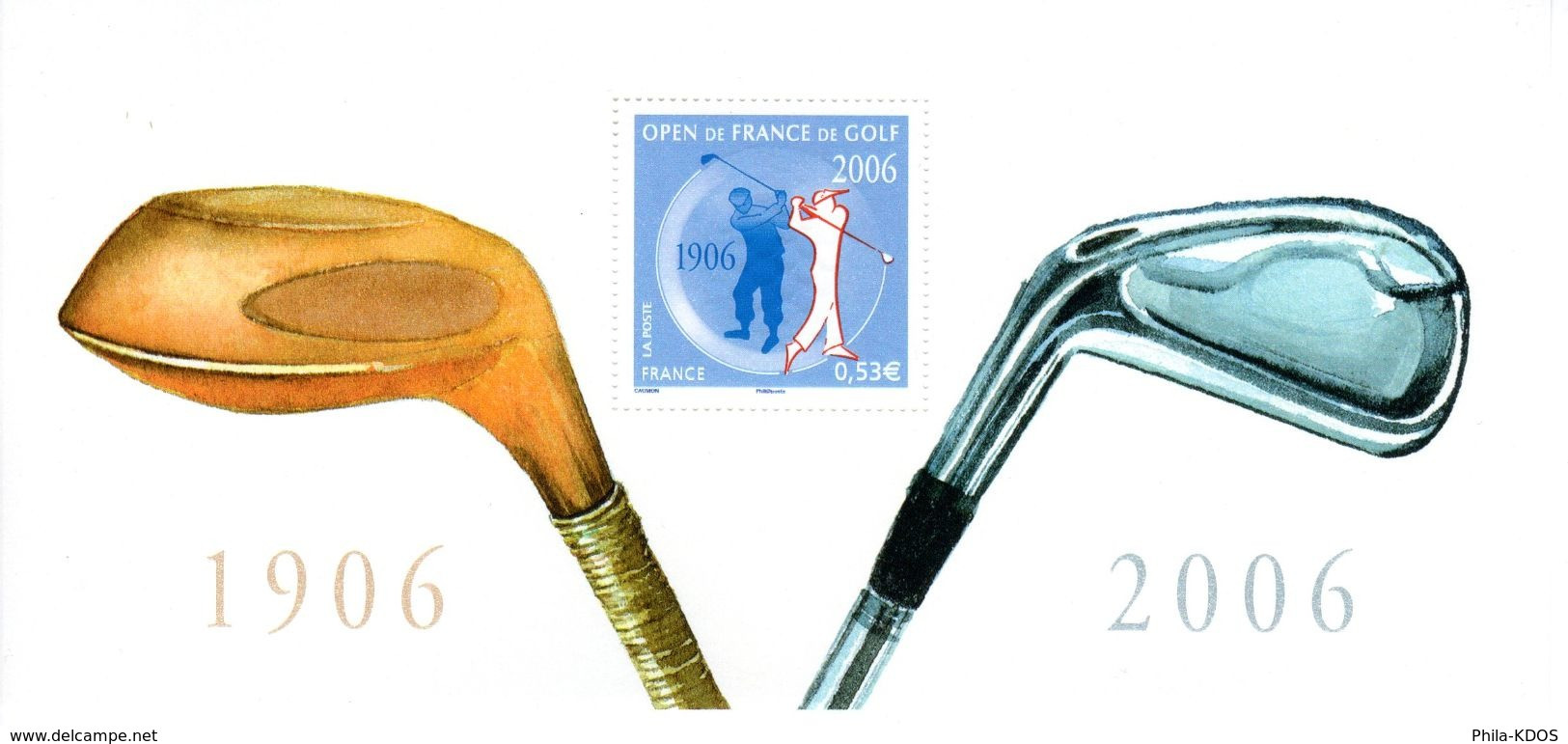 " 100 ANS DE L'OPEN DE GOLF DE FRANCE " Sur Bloc Souvenir De 2006 (Blister Fermé). N° YT BS 13. Parfait état ! - Blocs Souvenir