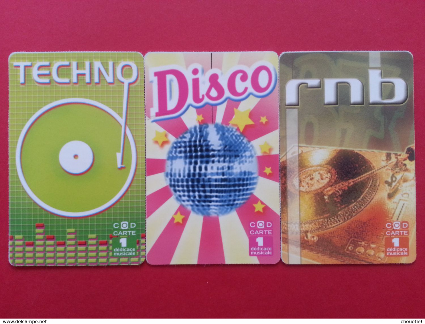 COD CARTE France Telecom 3 Tickets Disco Techno Rnb Dédicace Musicale Samsung NEUVE (I0621 - Biglietti FT