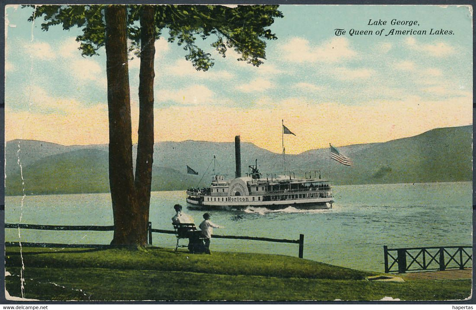 Lake George, Queen Of American Lakes / Steamboat Horicon - Posted 1911 - Lake George