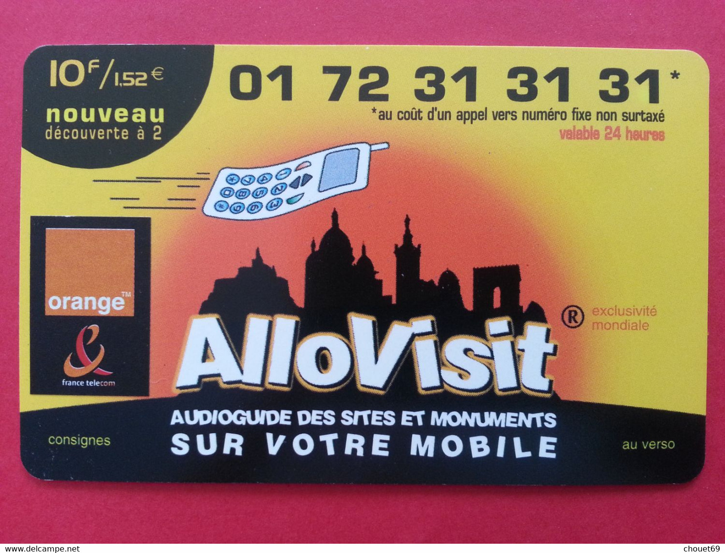 COD CARTE ORANGE ALLOVISIT Audioguide Sites Et Monuments De MARSEILLE Notre Dame De La Garde (I0621 - Billetes FT