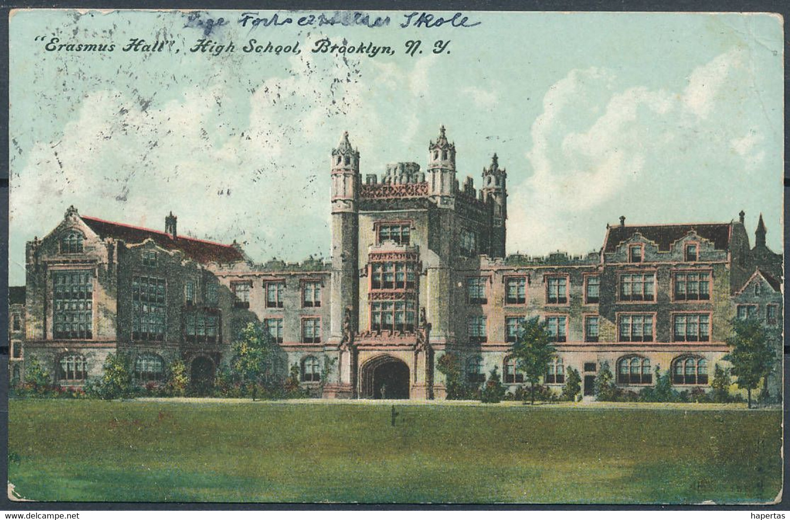 "Erasmus Hall", High School, Brooklyn, NY - Posted 1910 - Brooklyn