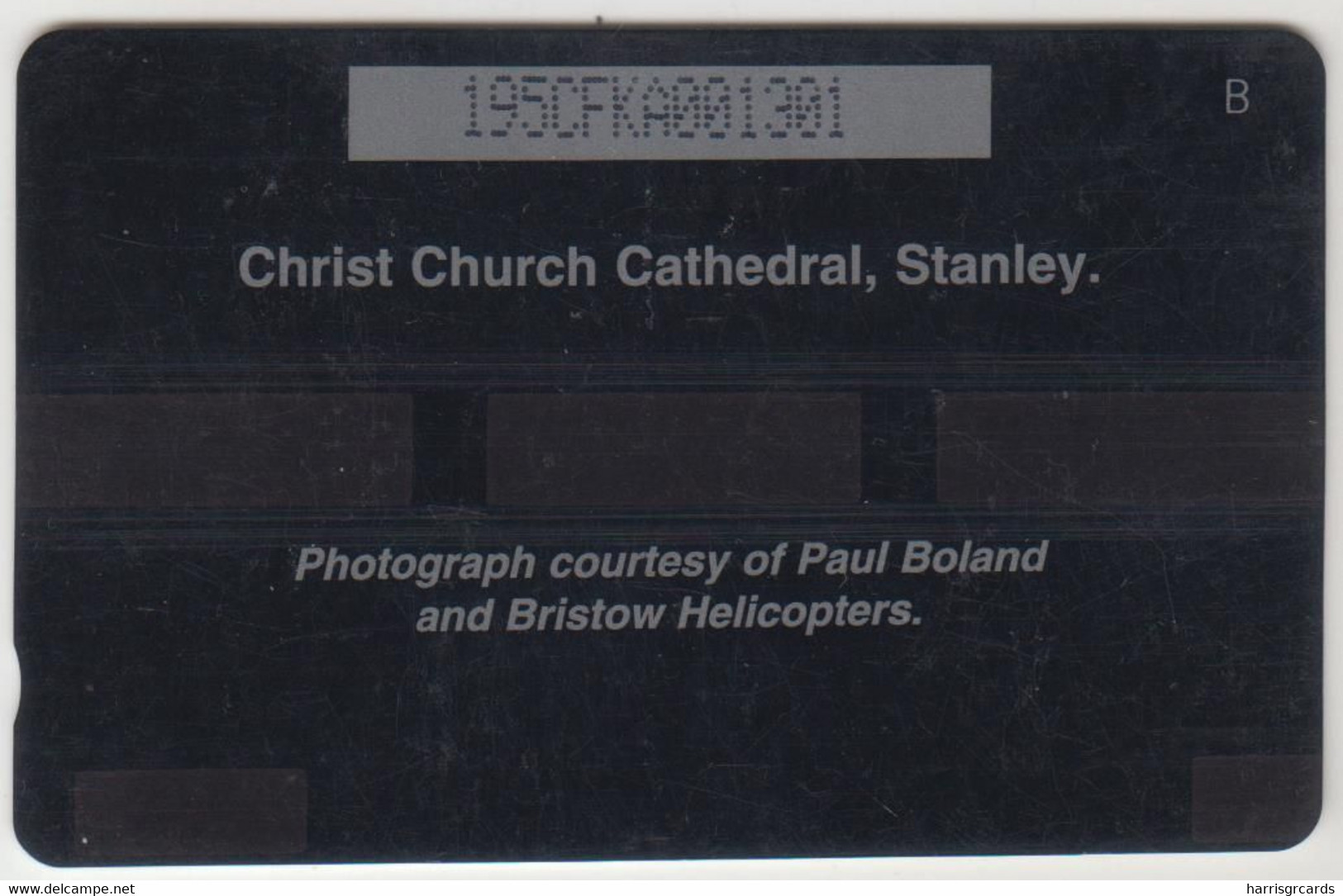 FALKLAND ISLANDS - Christ Church Cathedral (Reprint) , CN:195CFKA, Dashed Zero: "Ø", 10 £,tirage 10.000, Used - Falkland Islands