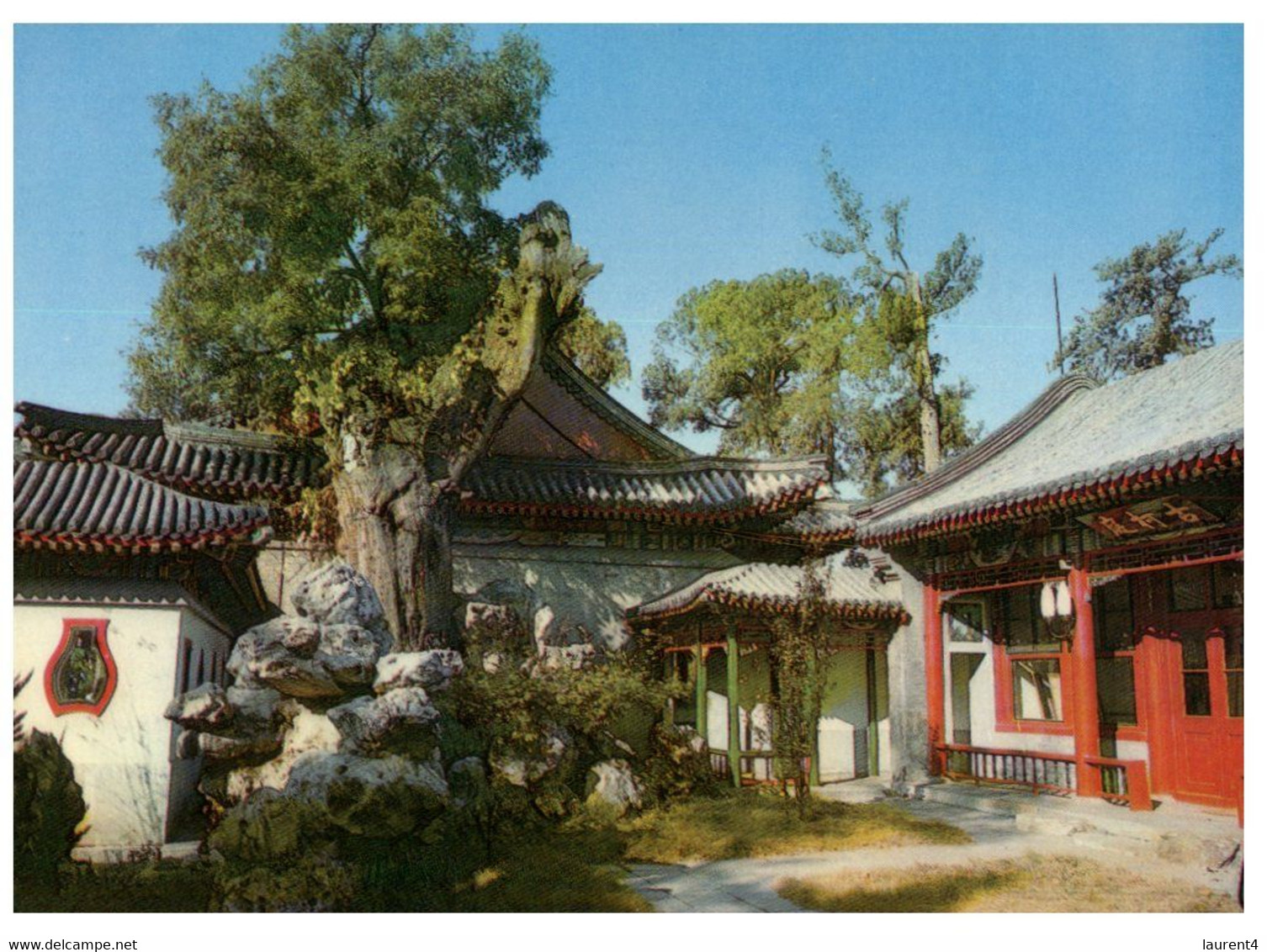 (TT 6) China - Ancient Three Pavilion At Beikei Park - Buddismo