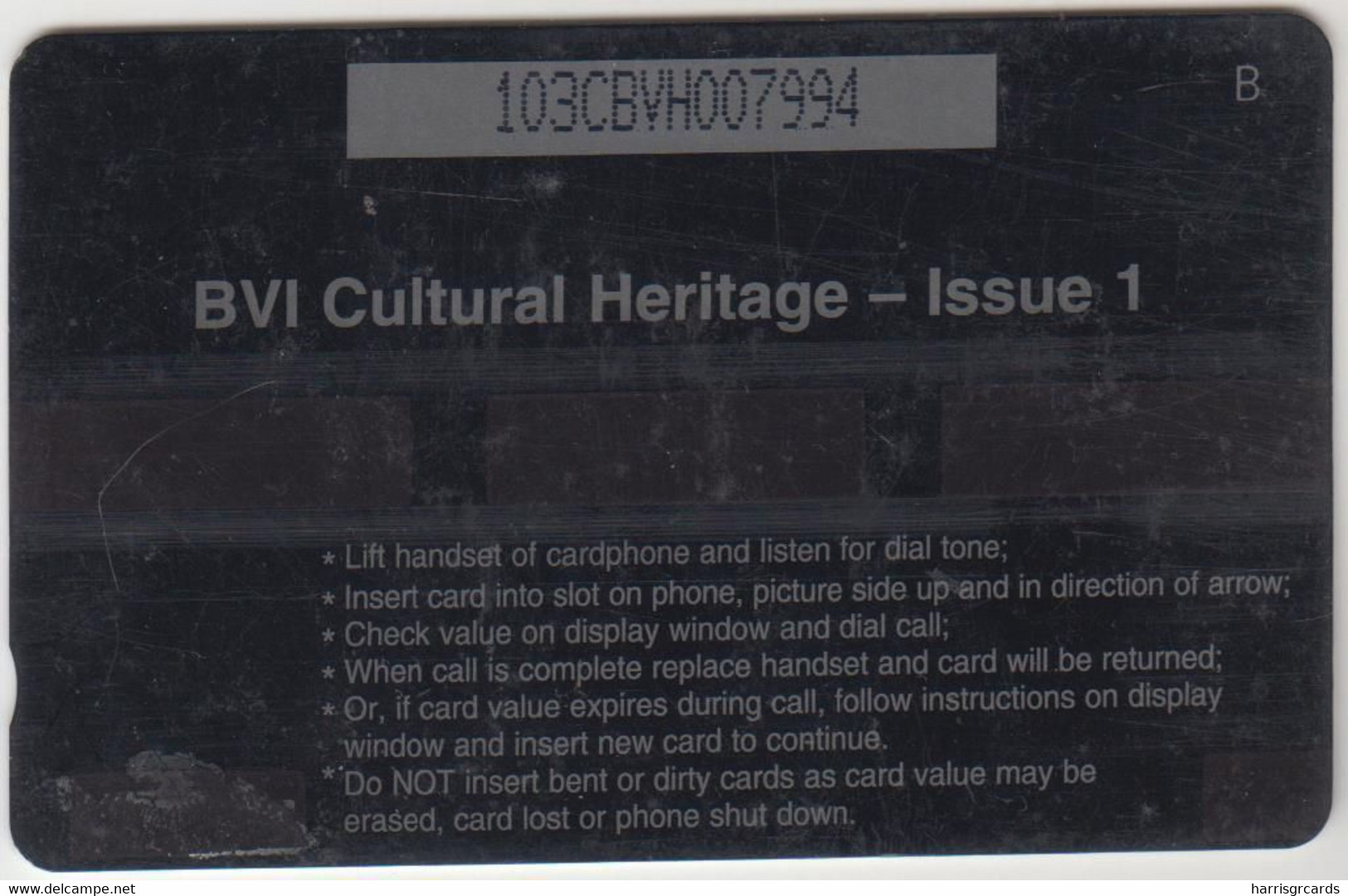 BRITISH VIRGIN ISLANDS - BVI Cultural Heritage August Festiva, CN:103CBVJ, Normal Zero: "0" , Tirage 7,500, 5 $, Used - Isole Vergini