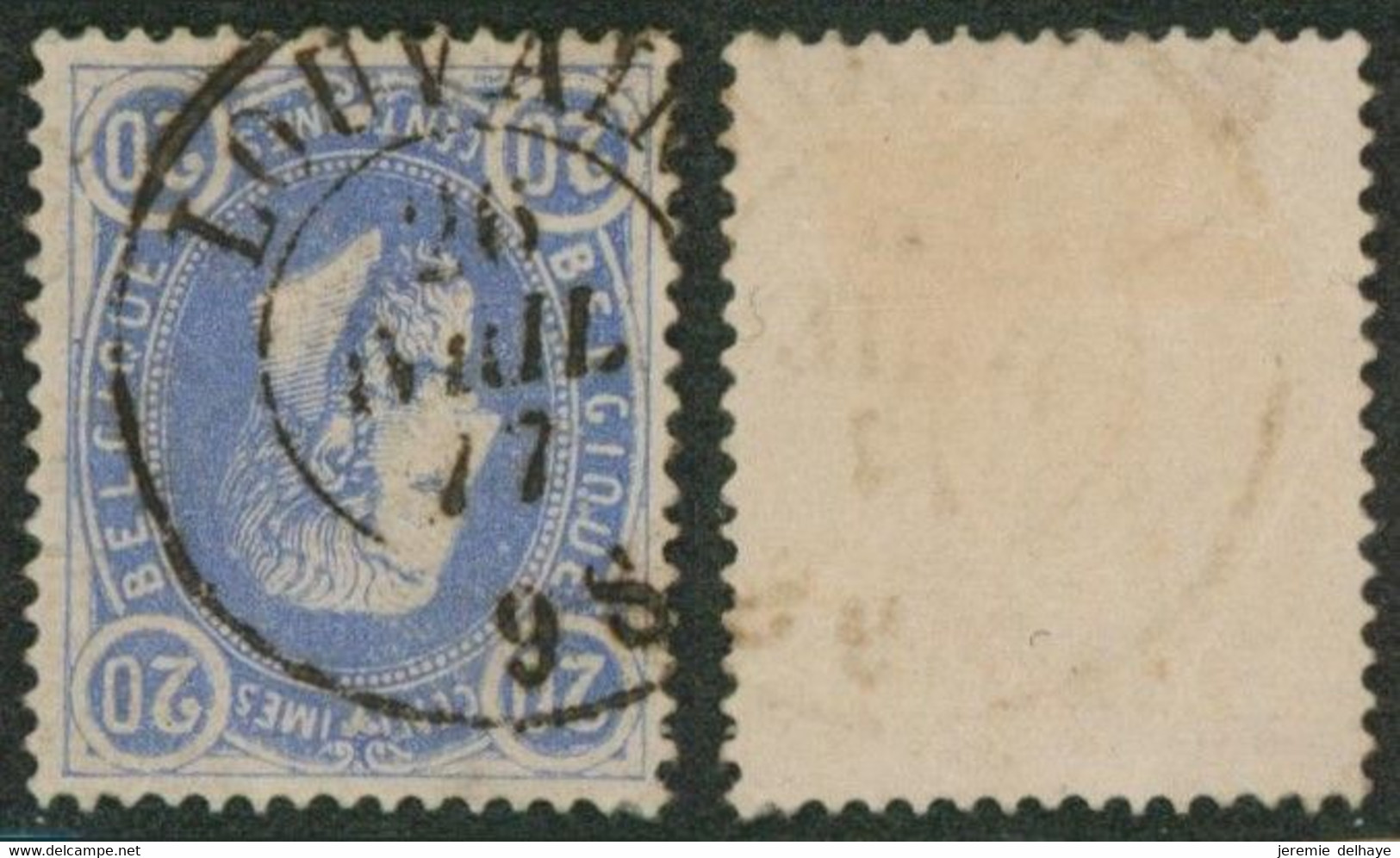 émission 1869 - N°31 Obl Double Cercle "Louvain" / Collection Spécialisée. - 1869-1883 Leopold II