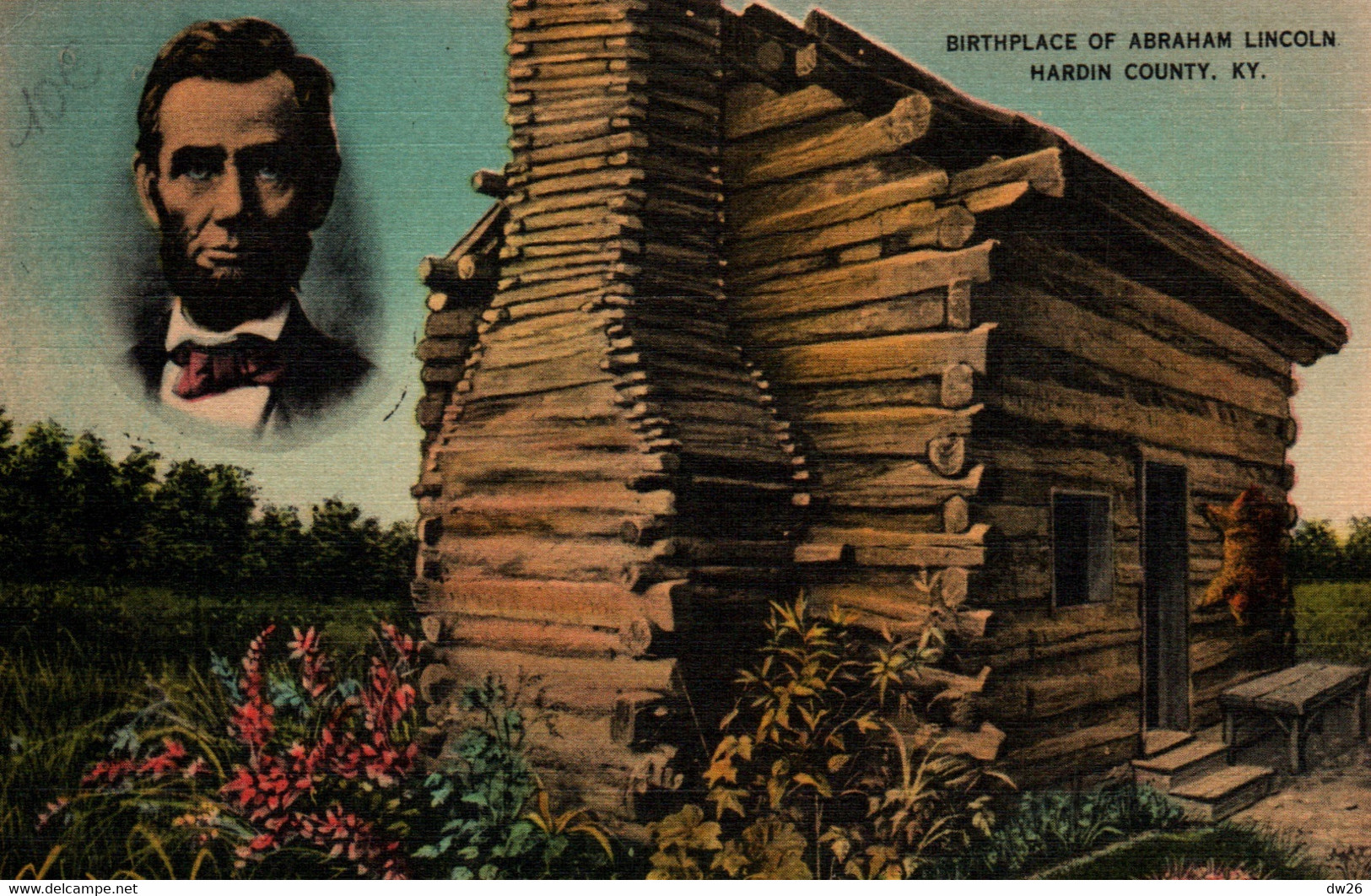 Birthplace Of Abraham Lincoln Hardin County - Kentucky KY - Non Circulated Postcard - Other & Unclassified