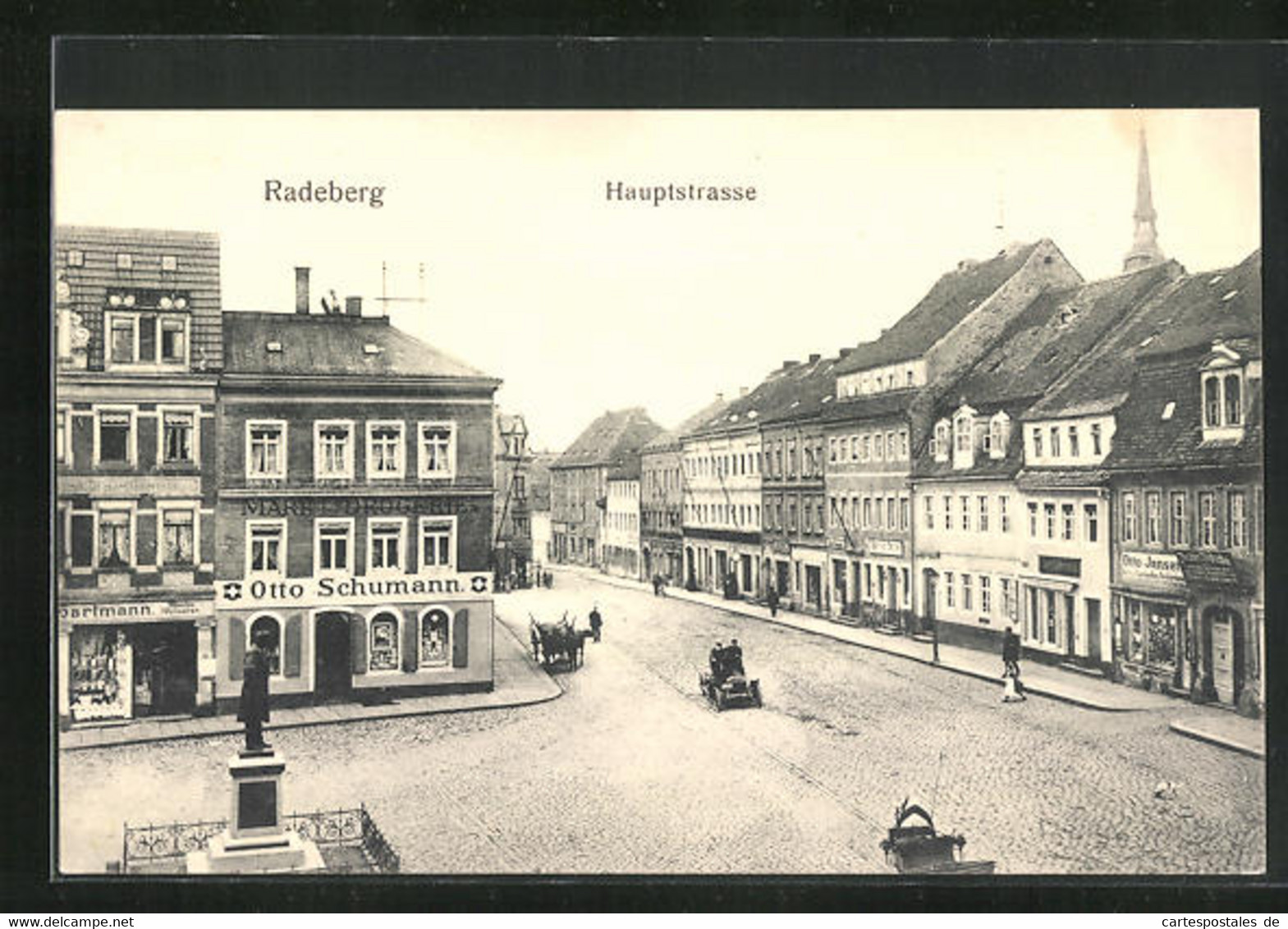 AK Radeberg, Hauptstrasse Mit Geschäften - Radeberg