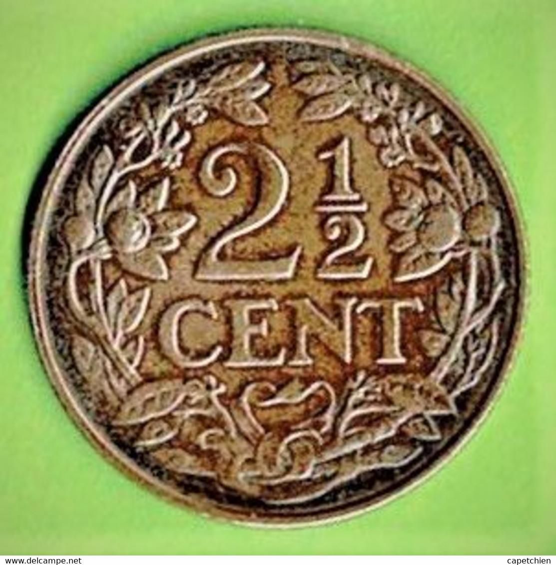 PAYS BAS / 2 1/2 CENT / 1929 - 2.5 Centavos