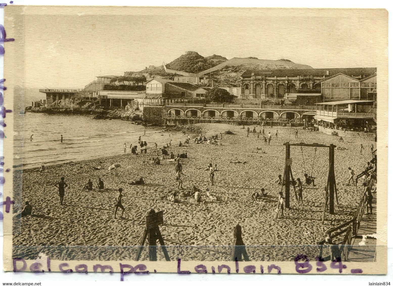 - 23 - MARSEILLE - Magnifique Cliché Des Bains Des Catalans, Plage, Portique, Rare, Grand Format,  TTBE, Scans. . - Endoume, Roucas, Corniche, Beaches