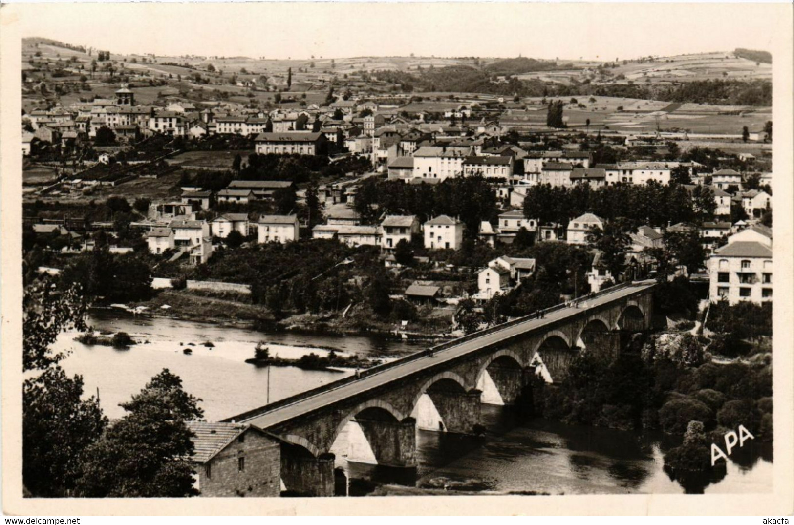 CPA RETOURNAC Hte-Loire - Vue Générale Et Le Pont Sur (517131) - Retournac