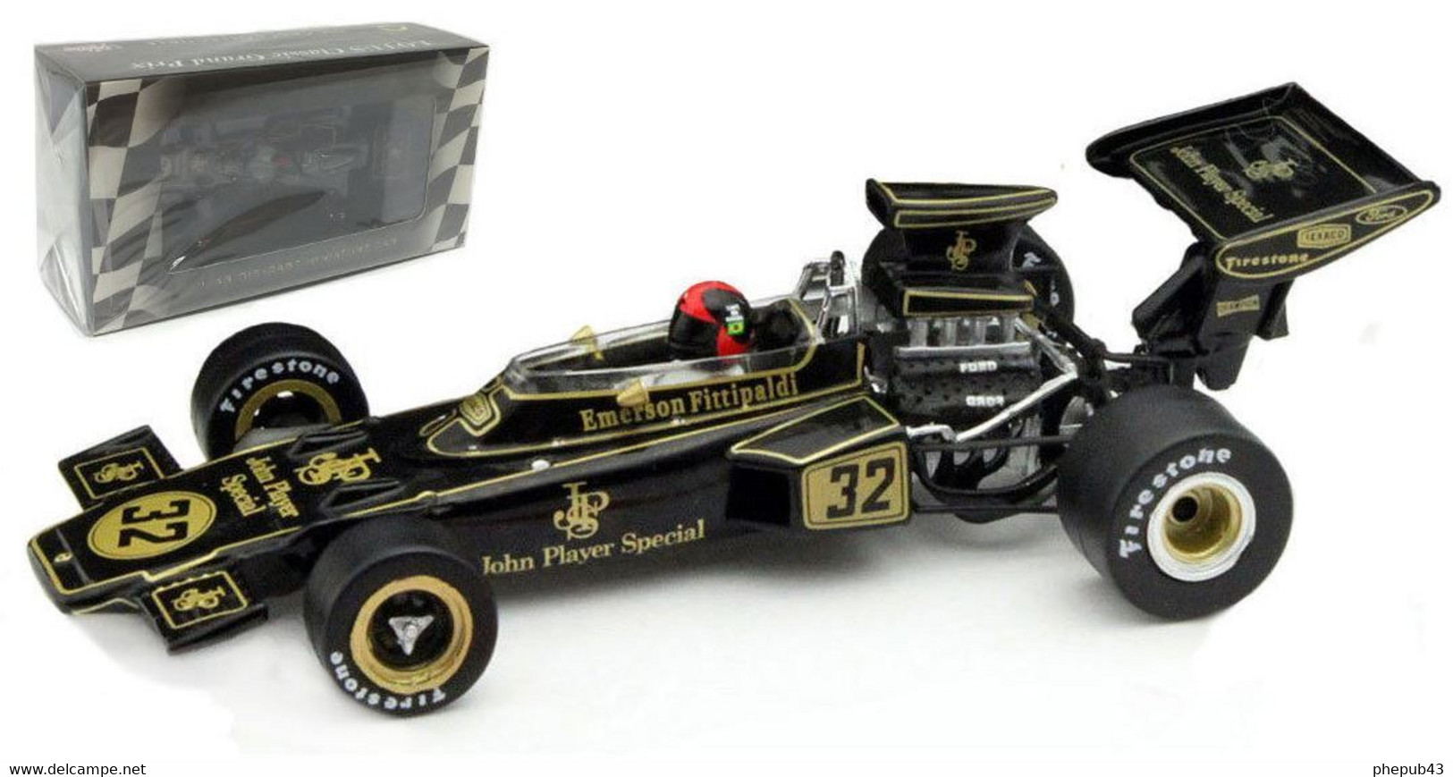 Lotus 72D - Emerson Fittipaldi - GP FI Belgium 1972 #32 - Quartzo - Vitesse