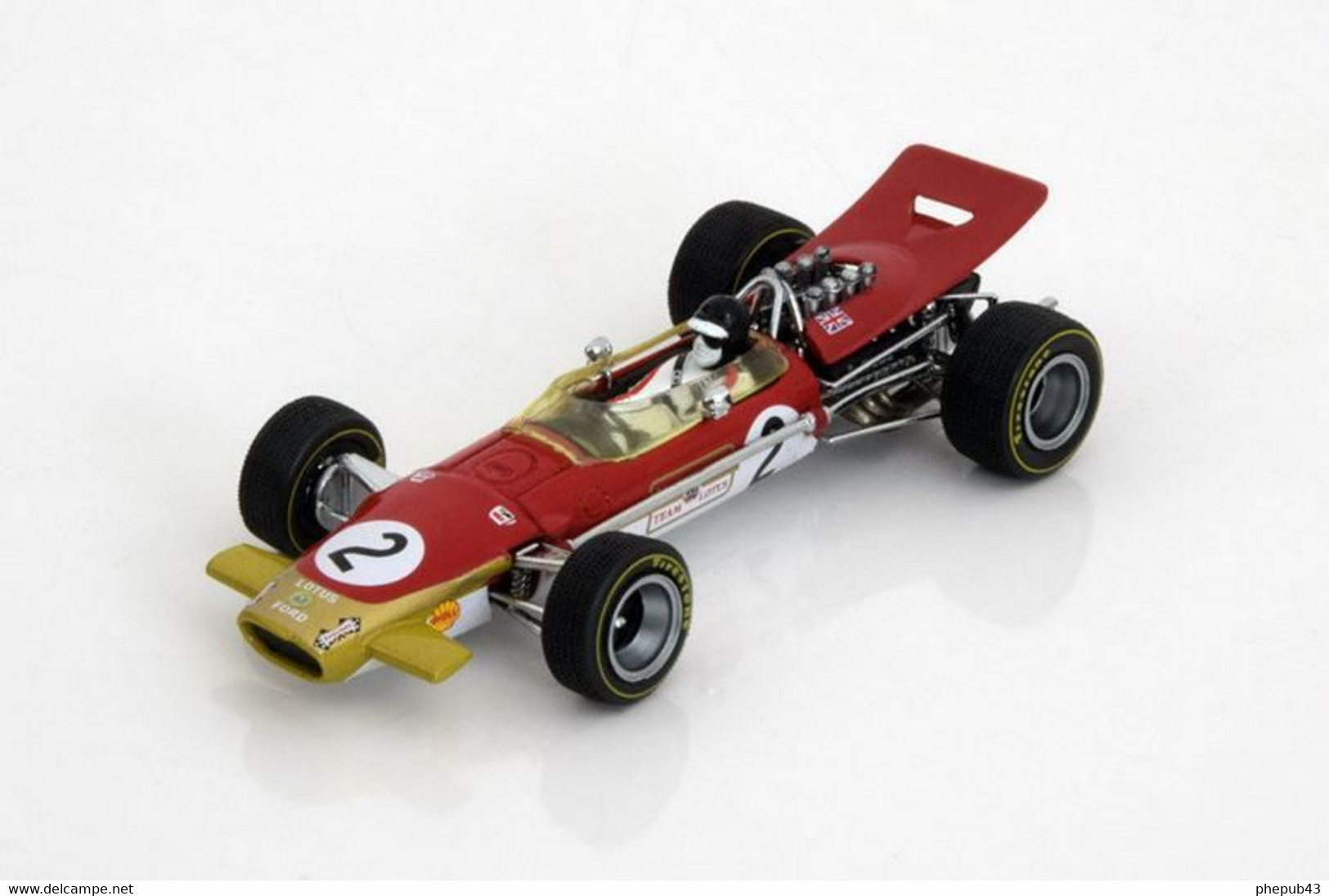 Lotus 49B - Jackie Oliver - GP FI Belgique 1968 #2 - Quartzo - Vitesse