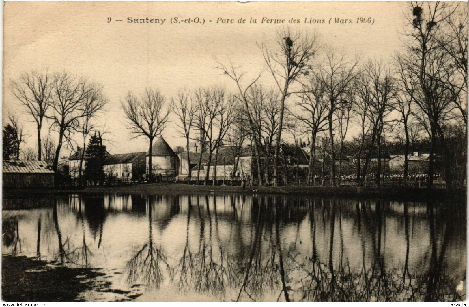 CPA SANTENY - Parc De La Ferme Des Lions (Mars 1906) (519676) - Santeny