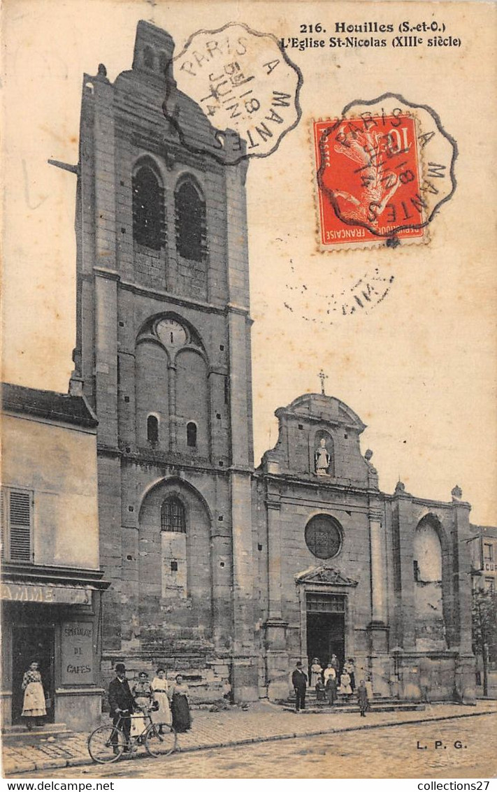 78-HOUILLES- L'EGLISE ST-NICOLAS XIIIe S - Houilles