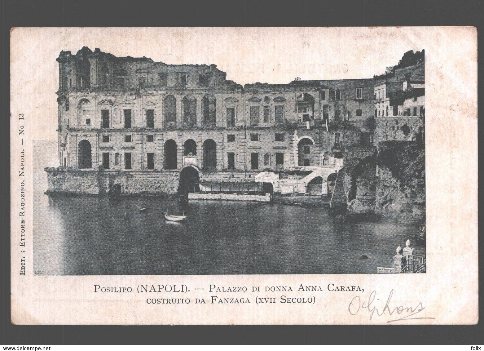 Posilipo - Palazzo Di Donna Anna Carafa Costruito Da Fanzaga - 1901 - Napoli (Naples)