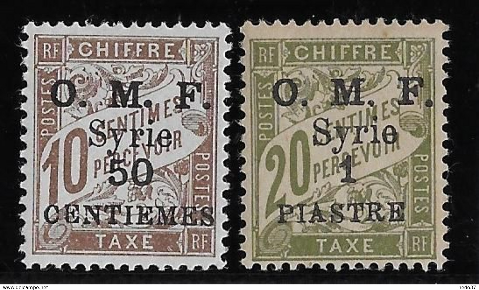 Syrie Taxe N°9/10 - Neuf * Avec Charnière - TB - Postage Due