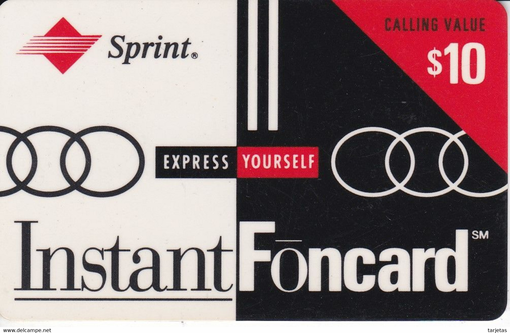 TARJETA DE ESTADOS UNIDOS DE $10 DE INSTANT FONCARD - Sprint