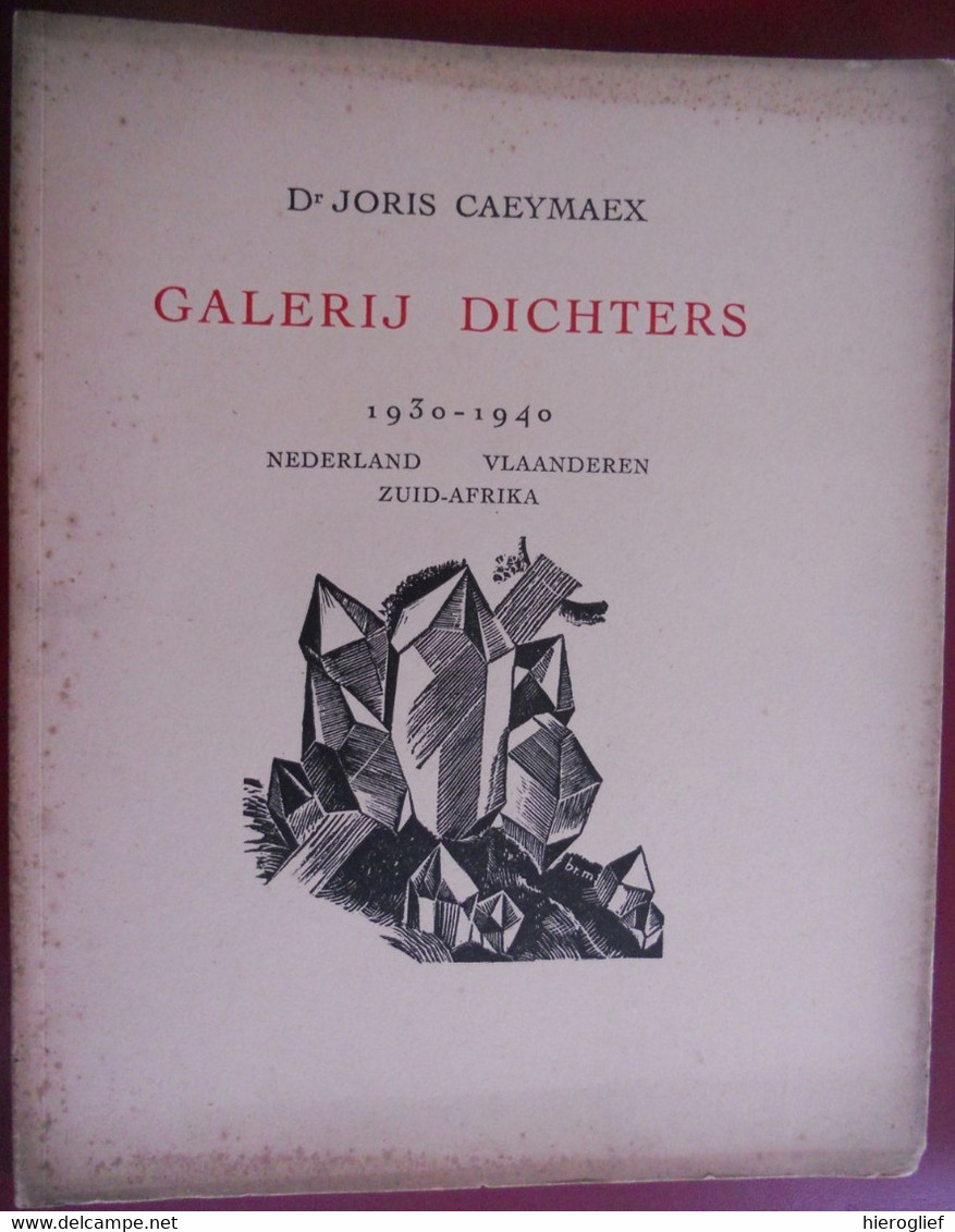 GALERIJ DICHTERS  1930 1940 Nederland Vlaanderen Zuid-Afrika Door Dr. Caeymaex Albe Gilliams Coole Peleman Vertommen - Poetry