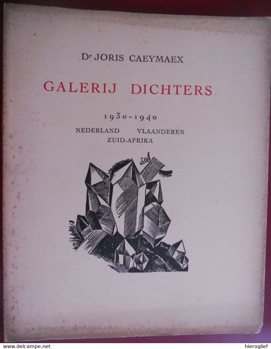 GALERIJ DICHTERS  1930 1940 Nederland Vlaanderen Zuid-Afrika Door Dr. Caeymaex Albe Gilliams Coole Peleman Vertommen - Poésie