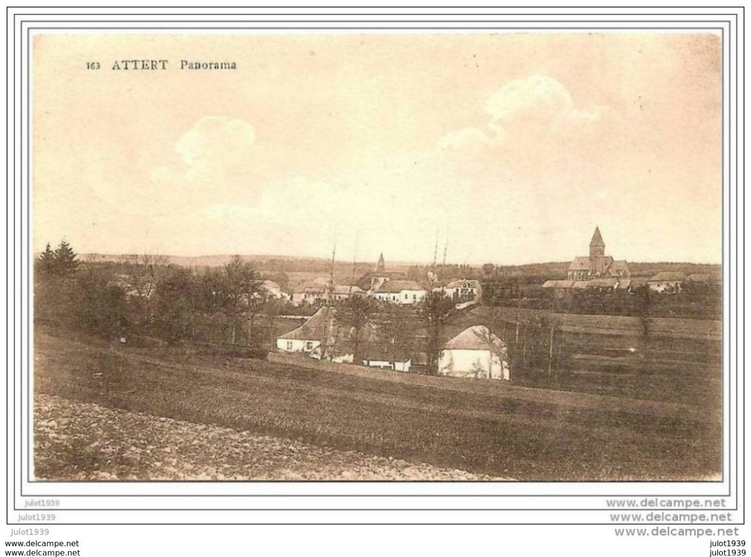 ATTERT ..-- Panorama . 1924 Vers  IXELLES ( Melle Clotilde RAISON ) . Voir Verso . - Attert