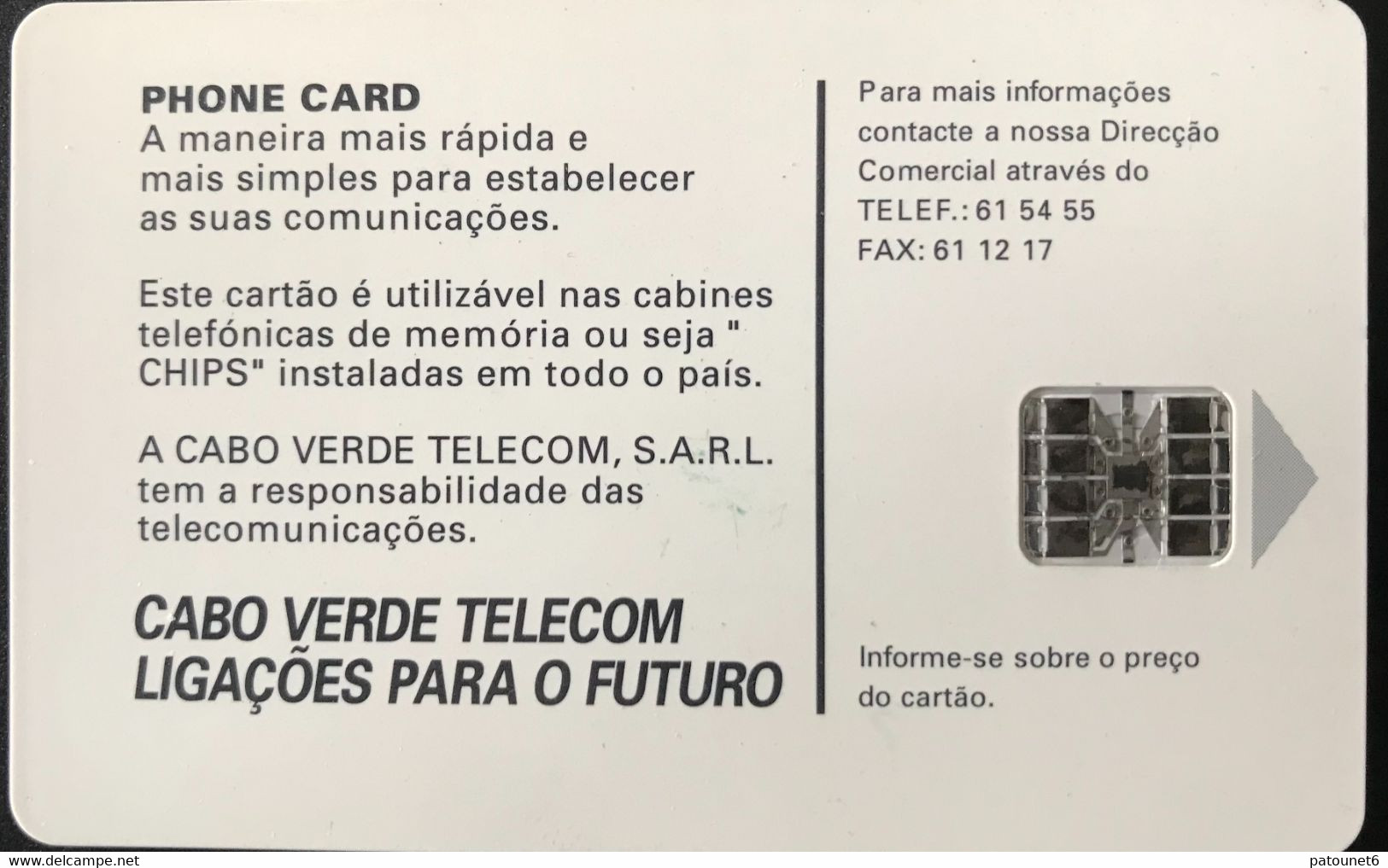 CAP VERT  -  Phonecard -  150 - Cap Vert