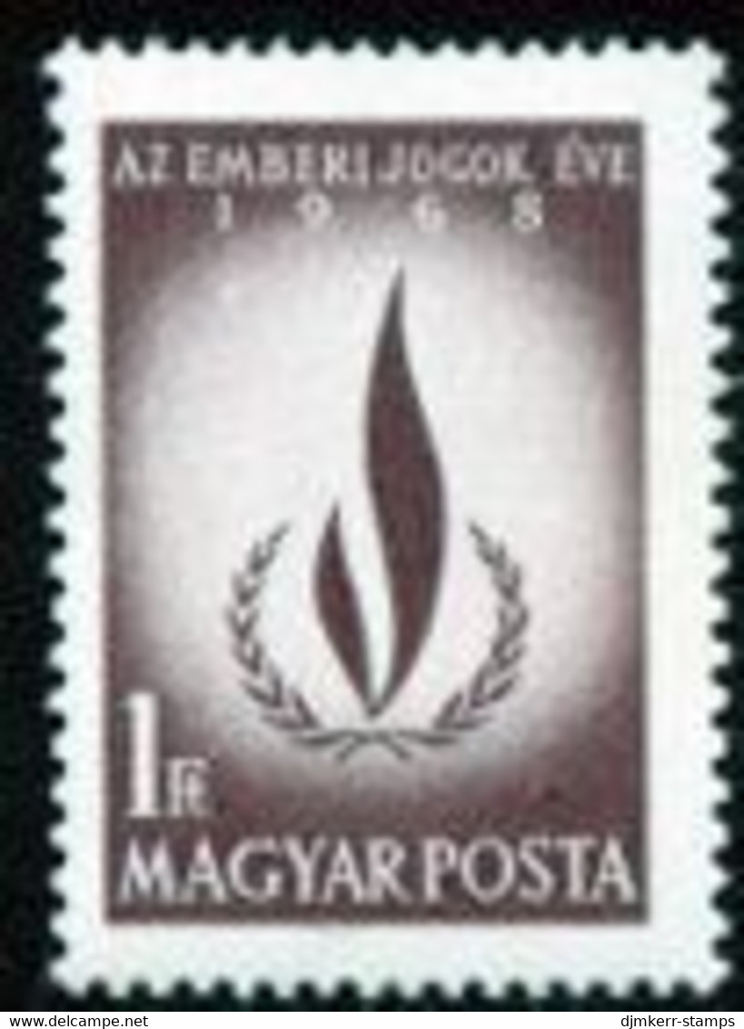 HUNGARY 1968 Human Rights Year MNH / **.  Michel 2473 - Unused Stamps