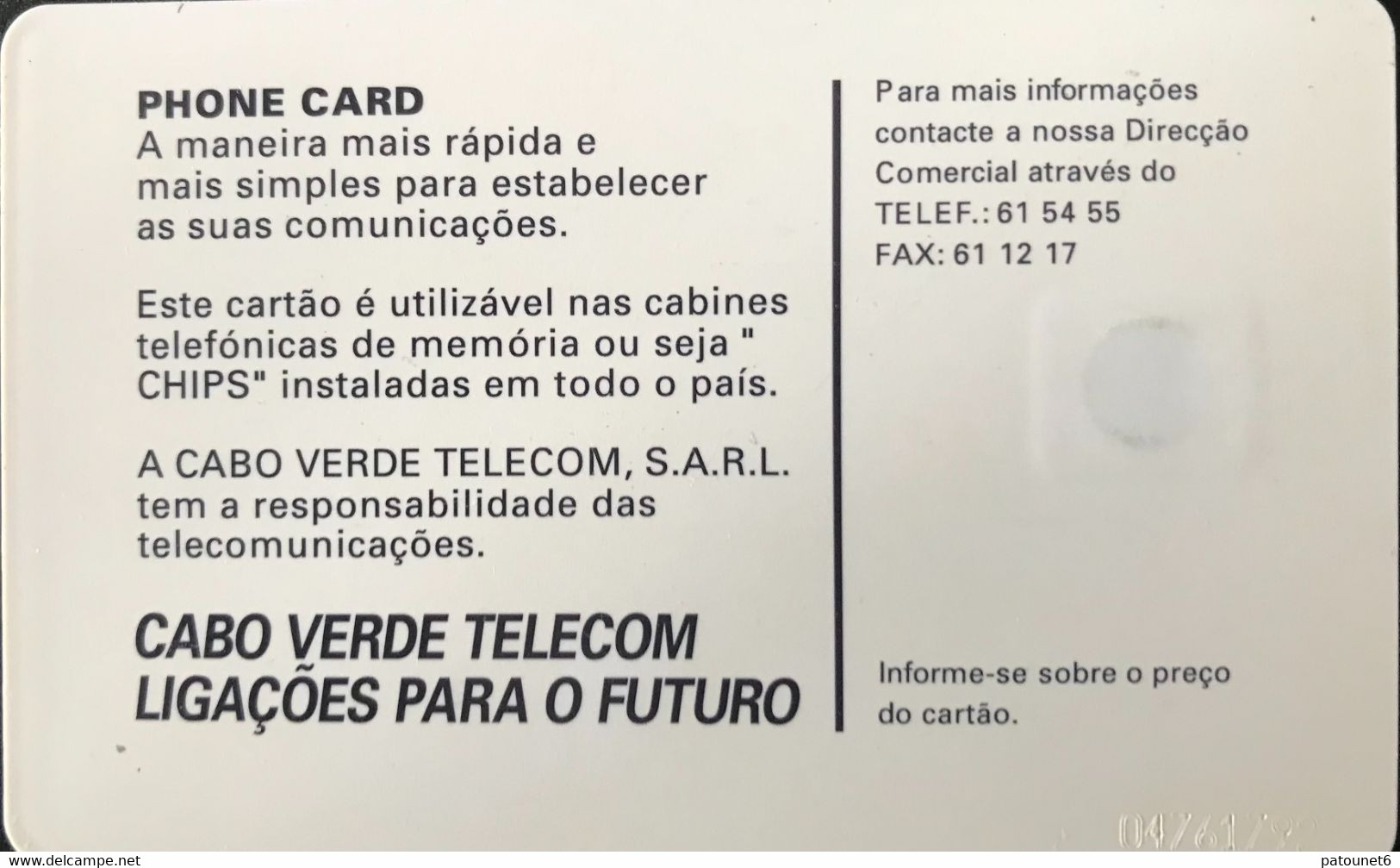 CAP VERT  -  Phonecard -  TABANKA  - 150 - Cape Verde