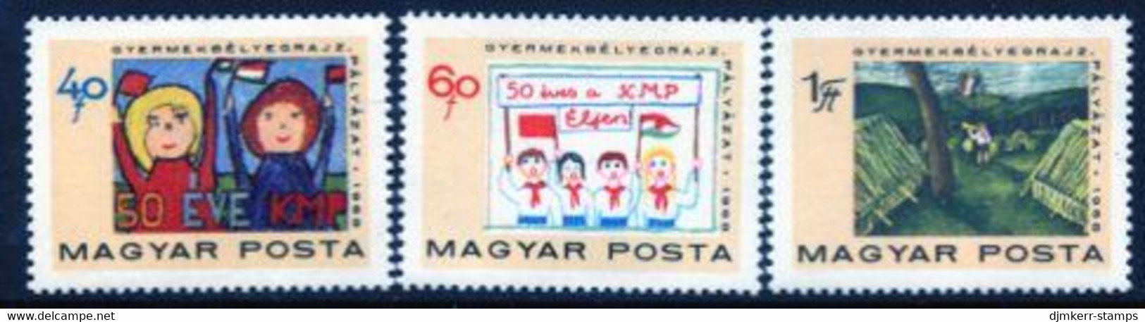 HUNGARY 1968 Communist Party Anniversary I MNH / **.  Michel 2460-62 - Ongebruikt