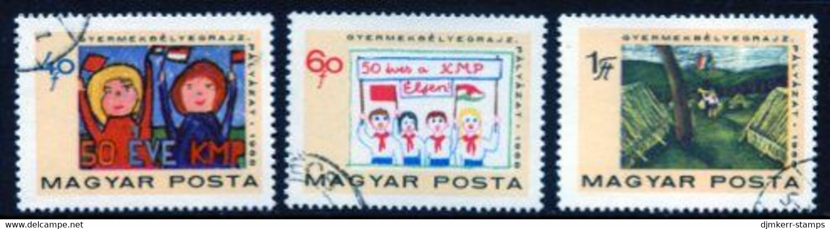 HUNGARY 1968 Communist Party Anniversary I Used..  Michel 2460-62 - Gebruikt