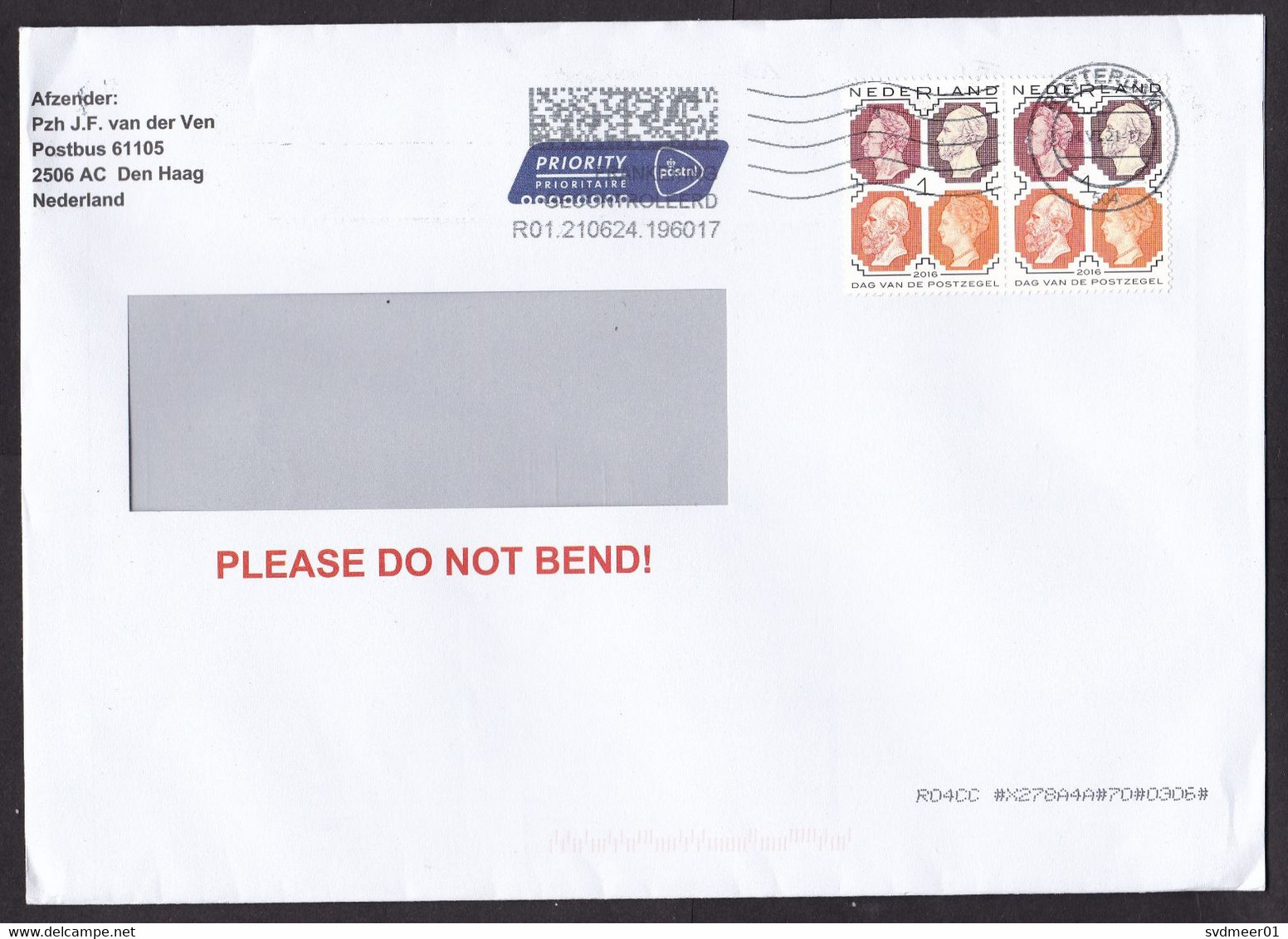 Netherlands: Cover, 2021, 2 Stamps, Royal History, Former King & Queen, Royalty, Cancel Postage Control (traces Of Use) - Lettres & Documents