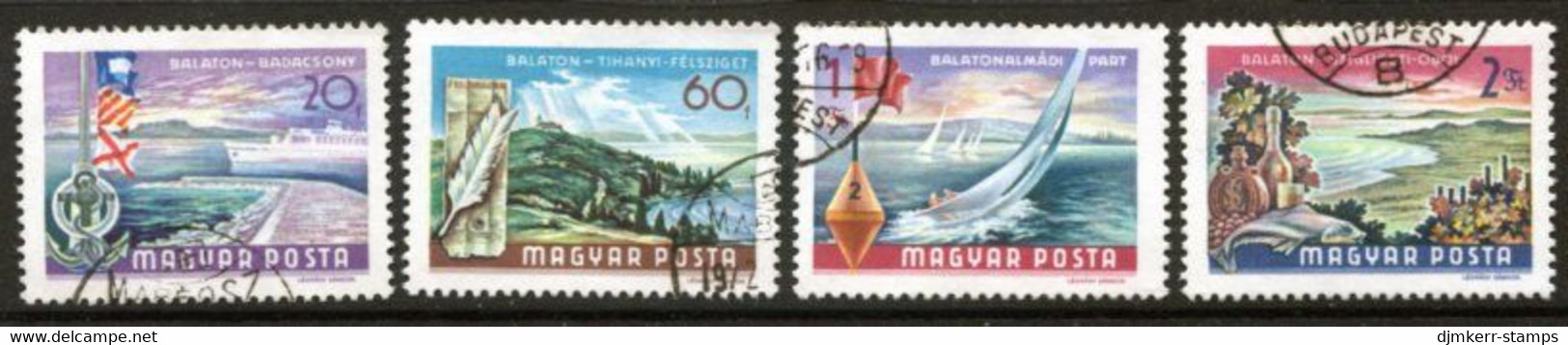 HUNGARY 1968 Lake Balaton, Used.  Michel 2417-20 - Used Stamps
